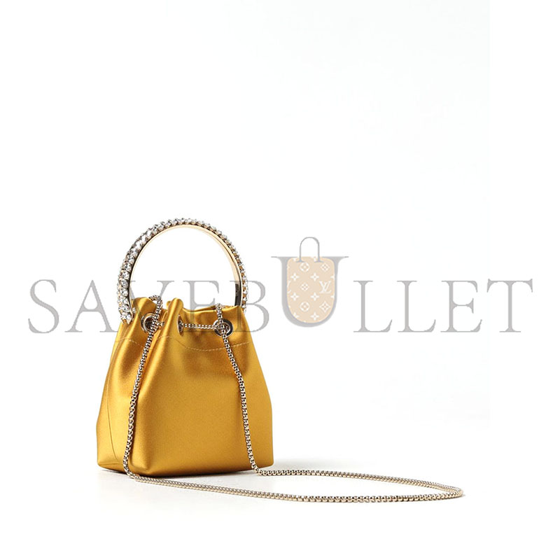 JIMMY CHOO BON BON BAG IN SATIN (15*14*9cm) 